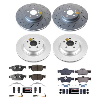 PowerStop® - Z17 Evolution Geomet® Plain Front and Rear Brake Kit