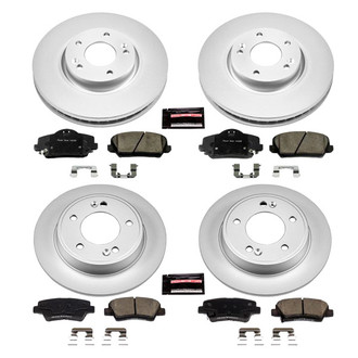 PowerStop® - Z17 Evolution Geomet® Plain Front and Rear Brake Kit