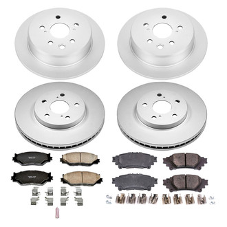 PowerStop® - Z17 Evolution Geomet® Plain Front and Rear Brake Kit