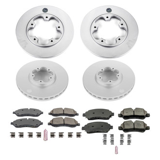 PowerStop® - Z17 Evolution Geomet® Plain Front and Rear Brake Kit