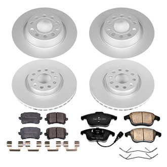 PowerStop® - Z17 Evolution Geomet® Plain Front and Rear Brake Kit