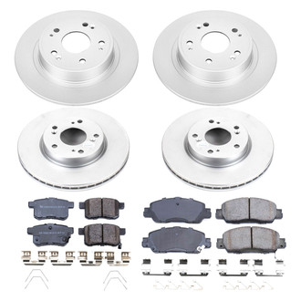 PowerStop® - Z17 Evolution Geomet® Plain Front and Rear Brake Kit