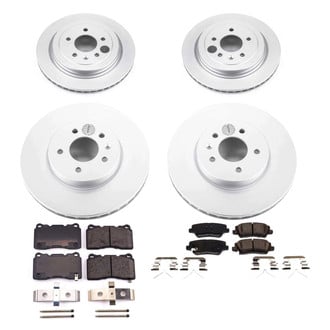 PowerStop® - Z17 Evolution Geomet® Plain Front and Rear Brake Kit