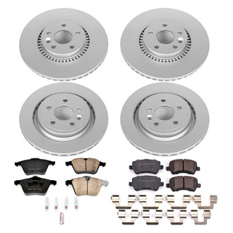 PowerStop® - Z17 Evolution Geomet® Plain Front and Rear Brake Kit