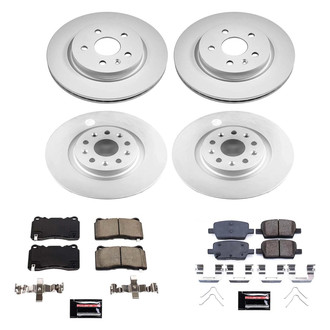 PowerStop® - Z17 Evolution Geomet® Plain Front and Rear Brake Kit