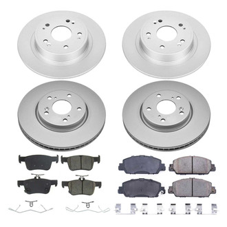 PowerStop® - Z17 Evolution Geomet® Plain Front and Rear Brake Kit
