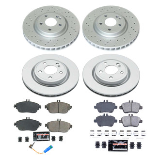 PowerStop® - Z17 Evolution Geomet® Plain Front and Rear Brake Kit