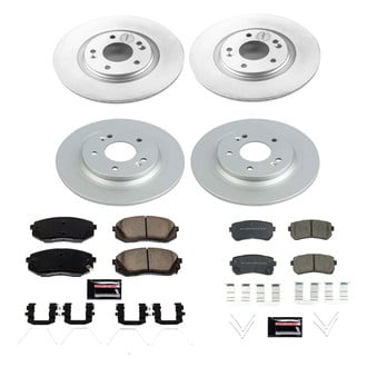 PowerStop® - Z17 Evolution Geomet® Plain Front and Rear Brake Kit