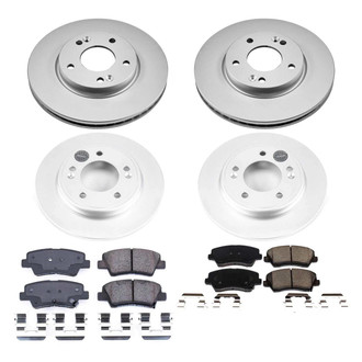PowerStop® - Z17 Evolution Geomet® Plain Front and Rear Brake Kit