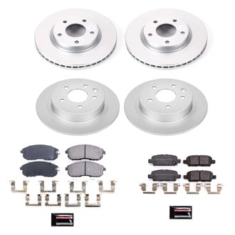 PowerStop® - Z17 Evolution Geomet® Plain Front and Rear Brake Kit