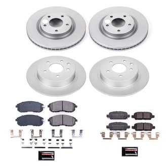 PowerStop® - Z17 Evolution Geomet® Plain Front and Rear Brake Kit