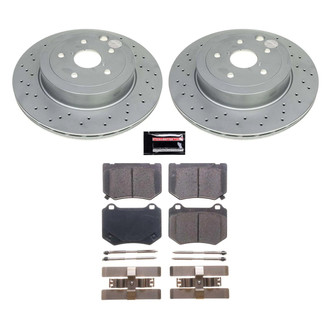 PowerStop® - Z17 Evolution Geomet® Plain Rear Brake Kit