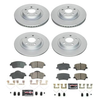 PowerStop® - Z17 Evolution Geomet® Plain Front and Rear Brake Kit