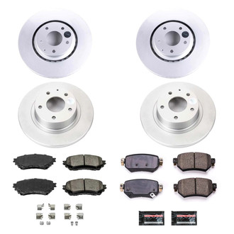 PowerStop® - Z17 Evolution Geomet® Plain Front and Rear Brake Kit