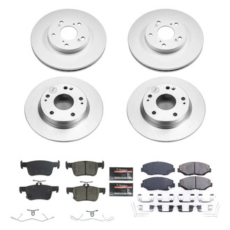 PowerStop® - Z17 Evolution Geomet® Plain Front and Rear Brake Kit