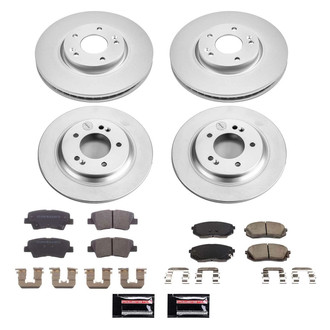 PowerStop® - Z17 Evolution Geomet® Plain Front and Rear Brake Kit
