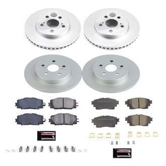 PowerStop® - Z17 Evolution Geomet® Plain Front and Rear Brake Kit