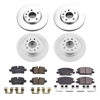 PowerStop® - Z17 Evolution Geomet® Plain Front and Rear Brake Kit