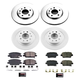 PowerStop® - Z17 Evolution Geomet® Plain Front and Rear Brake Kit