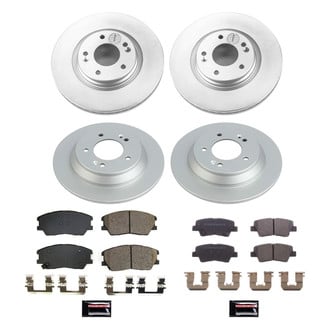 PowerStop® - Z17 Evolution Geomet® Plain Front and Rear Brake Kit