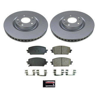 PowerStop® - Z17 Evolution Geomet® Plain Front Brake Kit