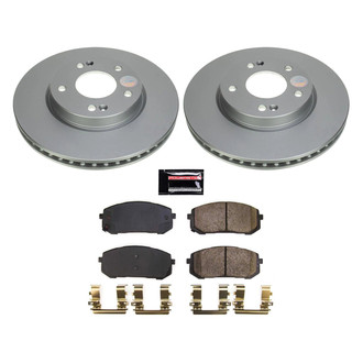 PowerStop® - Z17 Evolution Geomet® Plain Front Brake Kit
