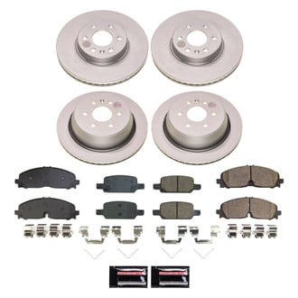 PowerStop® - Z17 Evolution Geomet® Plain Front and Rear Brake Kit