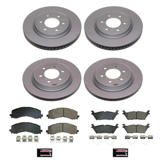 PowerStop® - Z17 Evolution Geomet® Plain Front and Rear Brake Kit