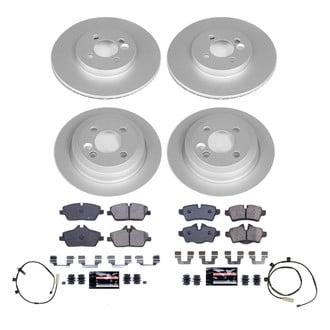 PowerStop® - Z17 Evolution Geomet® Plain Front and Rear Brake Kit