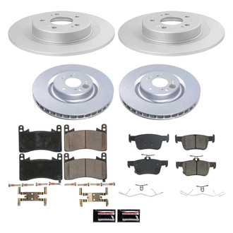 PowerStop® - Z17 Evolution Geomet® Plain Front and Rear Brake Kit