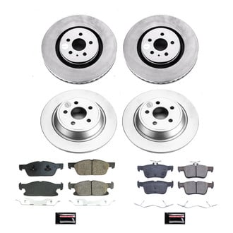 PowerStop® - Z17 Evolution Geomet® Plain Front and Rear Brake Kit