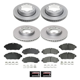 PowerStop® - Z17 Evolution Geomet® Plain Front and Rear Brake Kit