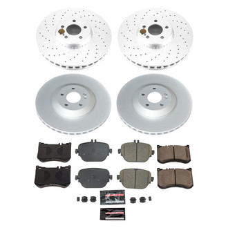 PowerStop® - Z17 Evolution Geomet® Plain Front and Rear Brake Kit
