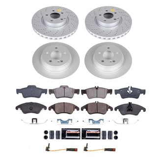 PowerStop® - Z17 Evolution Geomet® Plain Front and Rear Brake Kit