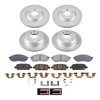 PowerStop® - Z17 Evolution Geomet® Plain Front Brake Kit