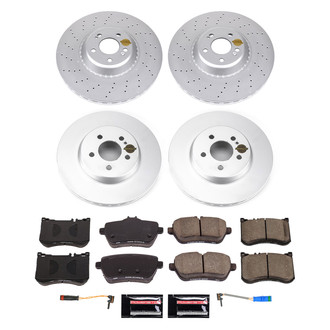 PowerStop® - Z17 Evolution Geomet® Plain Front and Rear Brake Kit