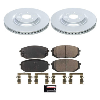 PowerStop® - Z17 Evolution Geomet® Plain Front Brake Kit