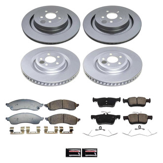 PowerStop® - Z17 Evolution Geomet® Plain Front and Rear Brake Kit