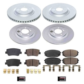 PowerStop® - Z17 Evolution Geomet® Plain Front and Rear Brake Kit