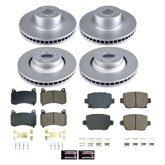 PowerStop® - Z17 Evolution Geomet® Plain Front and Rear Brake Kit