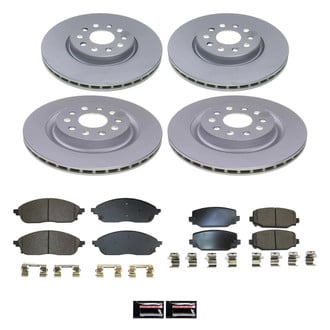 PowerStop® - Z17 Evolution Geomet® Plain Front and Rear Brake Kit