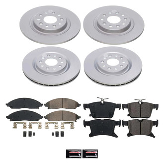 PowerStop® - Z17 Evolution Geomet® Plain Front and Rear Brake Kit