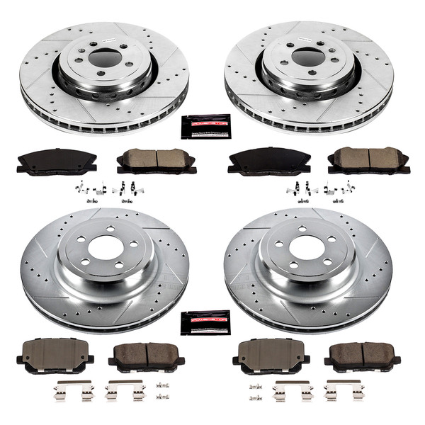 PowerStop® K7051-26 - 1-Click Street Warrior Z26 Drilled and