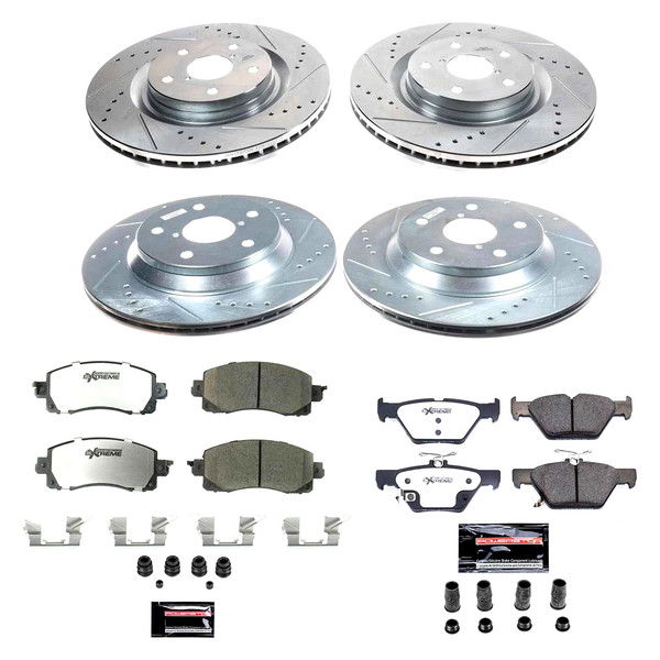 PowerStop® K8521-26 - 1-Click Street Warrior Z26 Drilled and