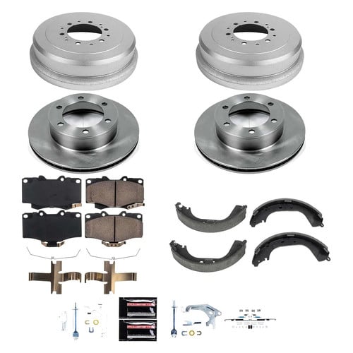 Power Stop Front & Rear Brake Kit – OE Drums & Ceramic Pads Replacement