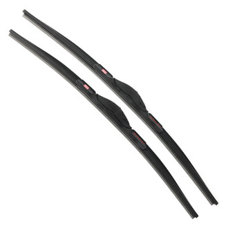 PowerStop® - Powerclear 21" Driver and 20" Passenger Side Black Wiper Blades