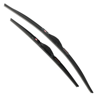 PowerStop® - Powerclear 24" Driver and 18" Passenger Side Black Wiper Blades