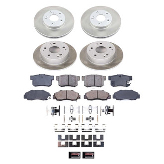 PowerStop® - Semi Coated Front and Rear Disc Brake Kit