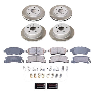 PowerStop® - Semi Coated Front and Rear Disc Brake Kit