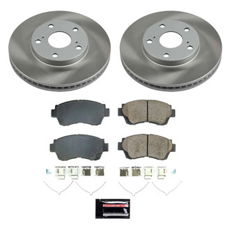 PowerStop® - Semi Coated Front Disc Brake Kit